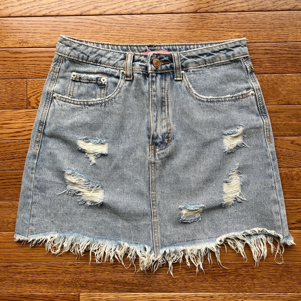 Denim Mini Skirt